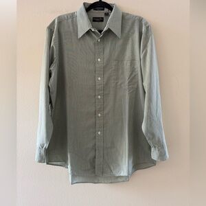 Christian Dior Monsieur Men's Light Sage Green Button-Up Dress Shirt